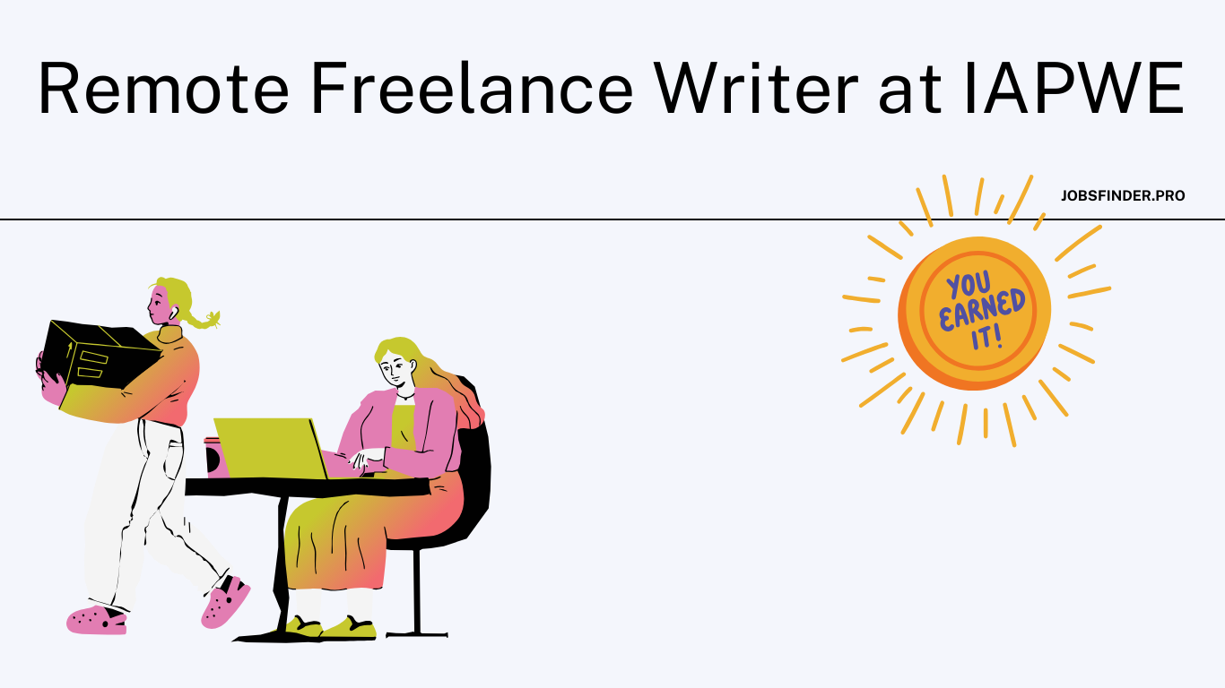 Remote Freelance Writer at IAPWE