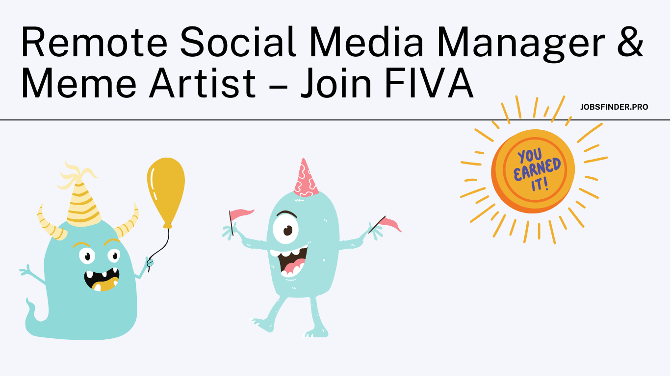 Remote Social Media Manager & Meme Artist – Join FIVA