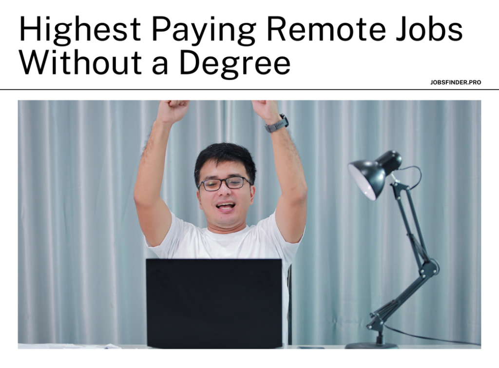 Highest Paying Remote Jobs Without a Degree